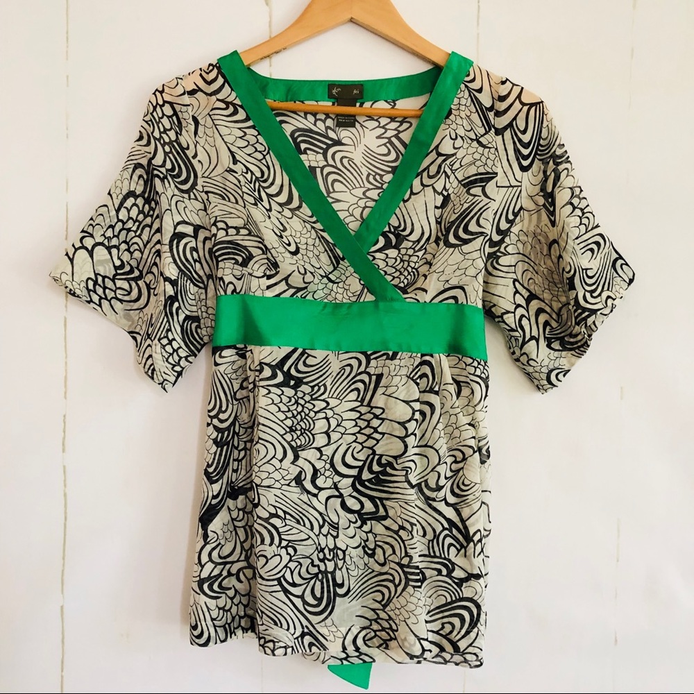Anthropologie | Fei Kimono Style Semi Sheer Top